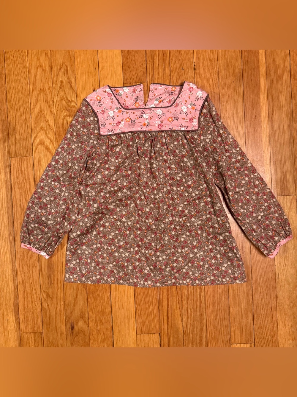 Petit Bateau girls floral top size 6